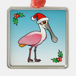 Santa Spoony Metalen Ornament