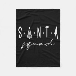 Santa Squad Kerst Team Santa Crew Familie Match Fleece Deken