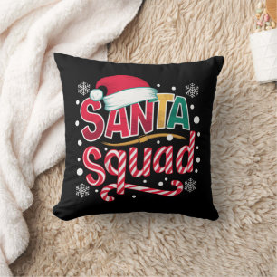 Santa Squad Kerstploeg Familie Matching Santa Crew Kussen