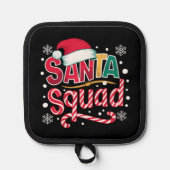 Santa Squad Xmas Squad Familie Bijpassende Santa C Pannenlap (Voorkant)