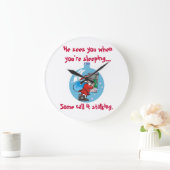 Santa Stalker Joke Grote Klok (Huis)