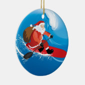 Santa Stand-up peddel Keramisch Ornament (Rechts)