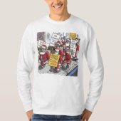 Santa Strike shirt met lange mouwen (Voorkant)