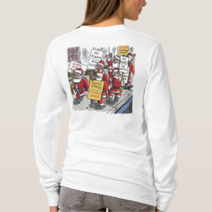 Santa Strike vrouwen wit shirt met lange mouwen ac