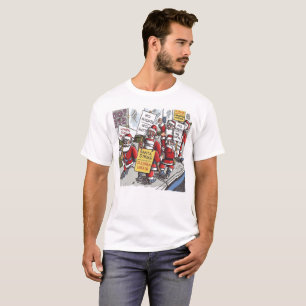 Santa Strike witte T-shirt voor mannen