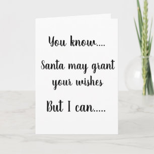 **SANTA-SUBSIDIES WISHES-IK GEEF JE KISSEN** KAART