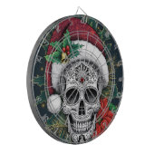 Santa Sugar Skull Dartbord (Voorkant Links)