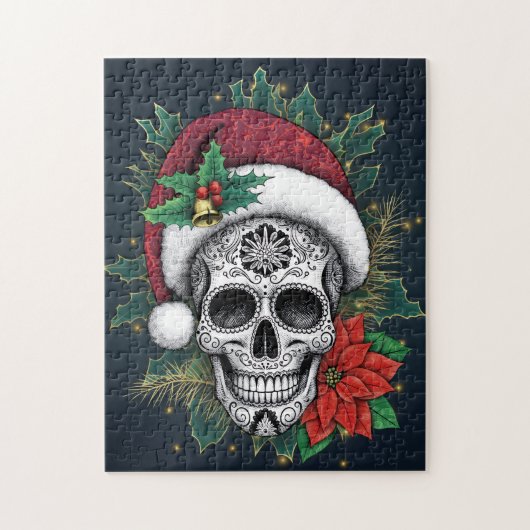 Santa Sugar Skull Legpuzzel (Verticaal)