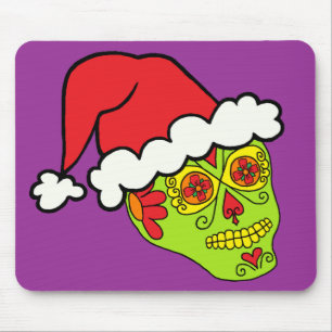 Santa Sugar Skull Muismat