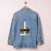 Santa Suit Costume Funny Kerstmis Denim Jacket (Hangar)