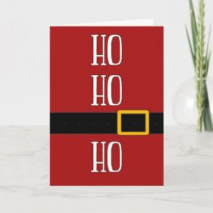 Santa Suit Ho Ho Ho Kerst Feestdagen Kaart
