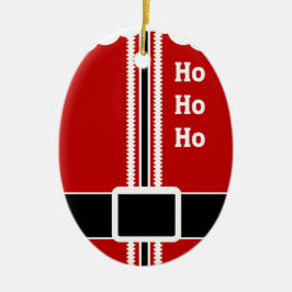 Santa Suit Keramisch Ornament