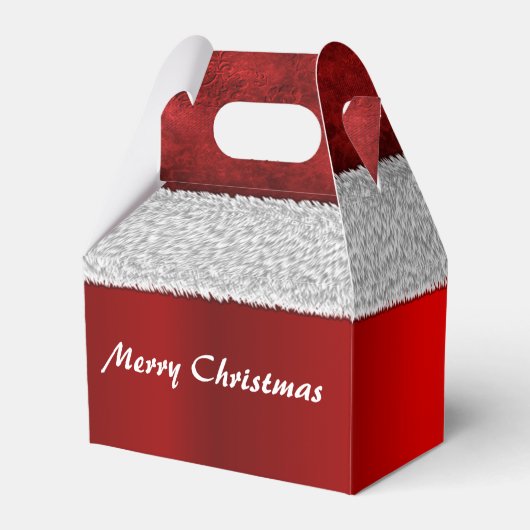 Santa Suit Red Kerstmis Bedankdoosjes (Achterkant)