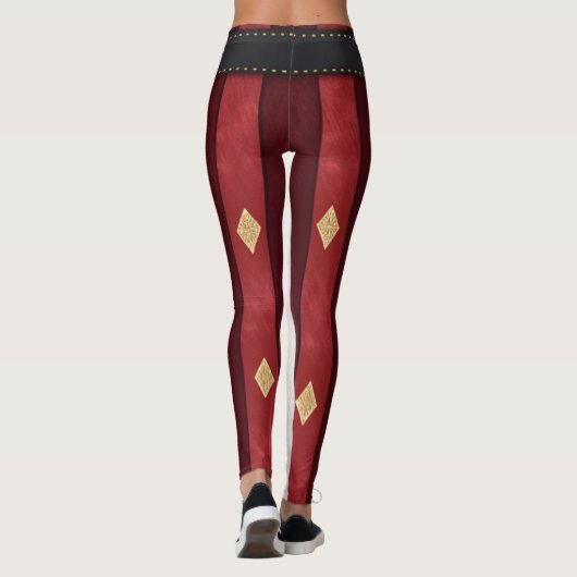 Santa Suit Striped Leggings – Modern Christmas  (Achterkant)