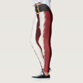 Santa Suit Striped Leggings – Modern Christmas  (Links)