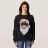 Santa Sweatshirt African American Santa Shirt (Voorkant volledig)