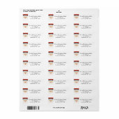 Santa Terugkeer Adres Label (Full Sheet)