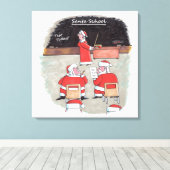 Santa Test canvas print (Insitu (Houten vloer))