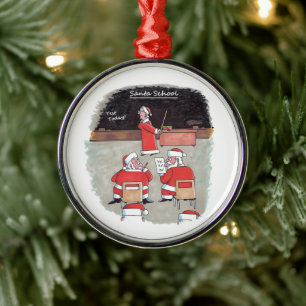 Santa Test premium kerstbal Metalen Ornament