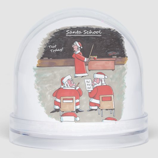 Santa Test snow globe (Avant)