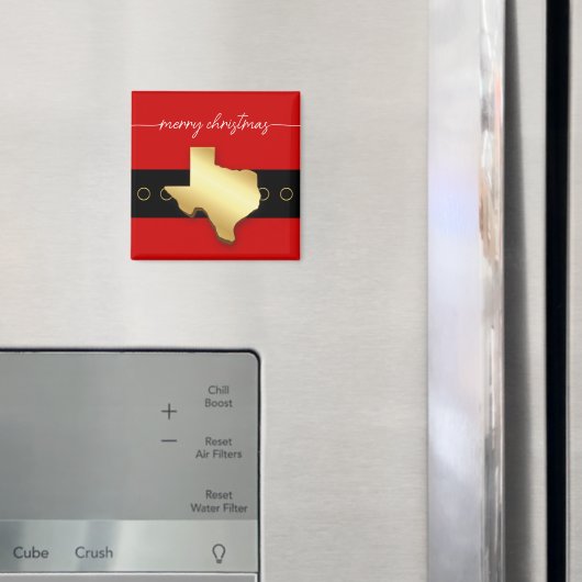 Santa Texas Belt Buckle Kerstmis Magneet (Insitu (Koelkast))