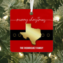 Santa Texas Belt Buckle Kerstmis