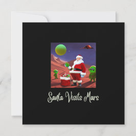 SANTA & THE ALIENS, Funny Christmas Kaart