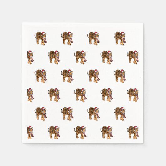 Santa Tiger Servet (Voorkant)