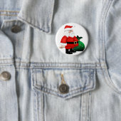 Santa Time Ronde Button 5,7 Cm (In situ)