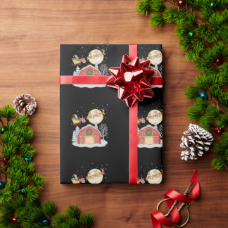 Santa Tractor Farm Farmer Christmas Farming Xmas Cadeaupapier