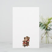 Santa Traditional Christmas Briefpapier (Staand voorkant)
