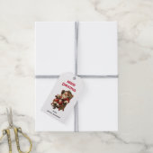  Santa Traditional Christmas Cadeaulabel (Met Touw)