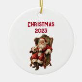  Santa Traditional Christmas Keramisch Ornament (Voorkant)