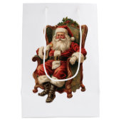  Santa Traditional Christmas Medium Cadeauzakje (Achterkant)