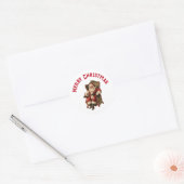  Santa Traditional Christmas Ronde Sticker (Envelop)