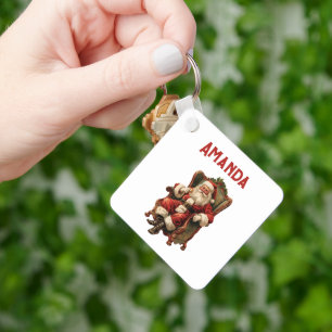  Santa Traditional Christmas Sleutelhanger