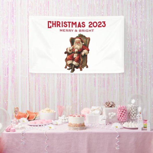  Santa Traditional Christmas Spandoek (Feest)