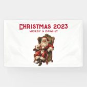  Santa Traditional Christmas Spandoek (Horizontaal)