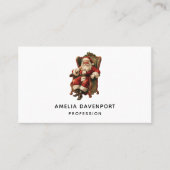  Santa Traditional Christmas Visitekaartje (Voorkant)