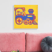 Santa Train Canvas Afdruk (Insitu (Woonkamer))
