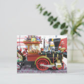 Santa Train Feestdagenkaart (Staand voorkant)