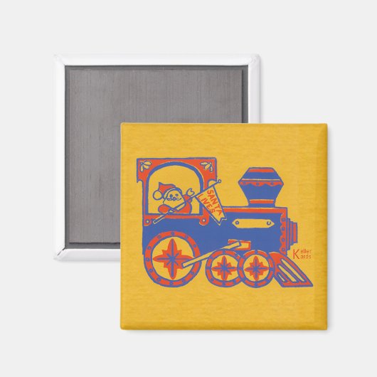 Santa Train Magneet (Voorkant / Achterkant)