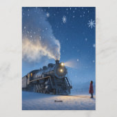 santa train polar express kaart (Achterkant)