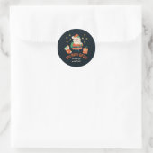 Santa & Tree Magic – Autocollants et invitations d (Sac)