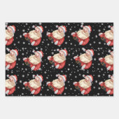  Santa Tree retro op auto's en spelden Inpakpapier Vel (Voorkant)