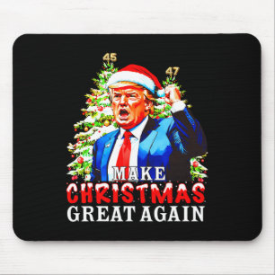 Santa Trump 45-47 kerstpyjama's maken kerst geweld Muismat
