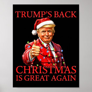Santa Trump Dans Maak Kerstmis Groot Again Lelijk Poster