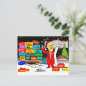 Santa Trump Feestdagenkaart (Staand voorkant)