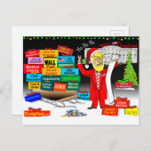 Santa Trump Feestdagenkaart (Voorkant / Achterkant)