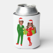 santa trump melania blikjeskoeler (Blikje Voorkant)